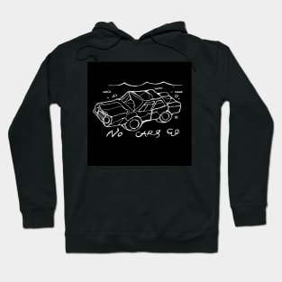 No Cars Go by the band Arcade Fire - Illustrated Lyrics Hoodie